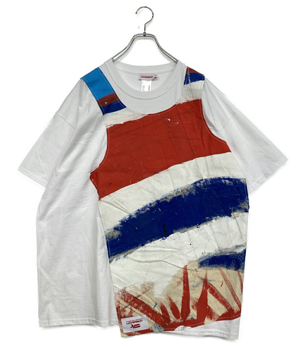 CHARLES JEFFREY LOVERBOY 半袖 Tシャツ　フリル　XL CHARLES JEFFREY LOVERBOY 半袖 Tシャツ フリル XL