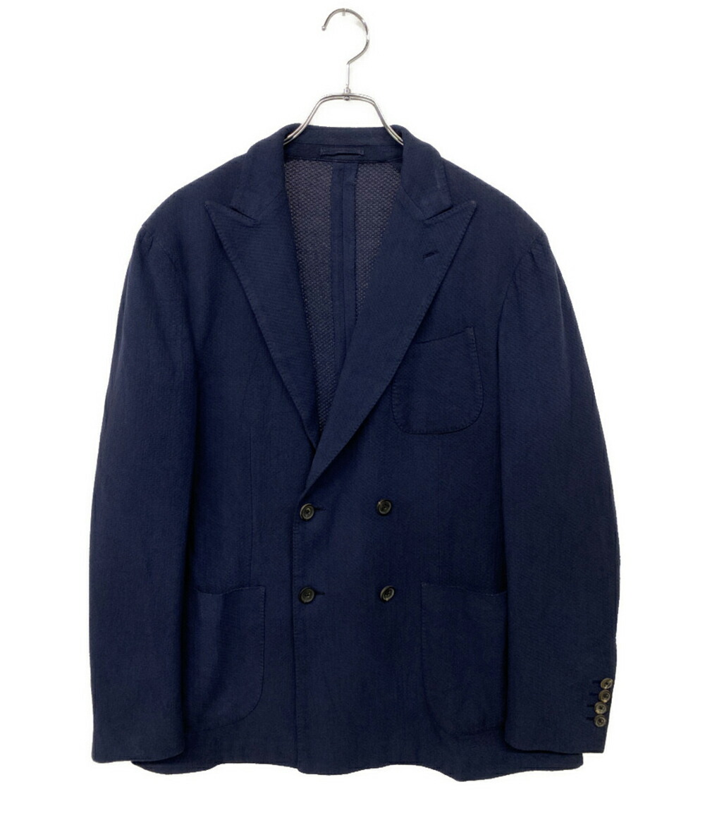 LARDINI ラルディーニ コットンリネン テーラードジャケット 紺 L 楽天市場】LARDINI ラルディーニ リネン コットン ストライプ