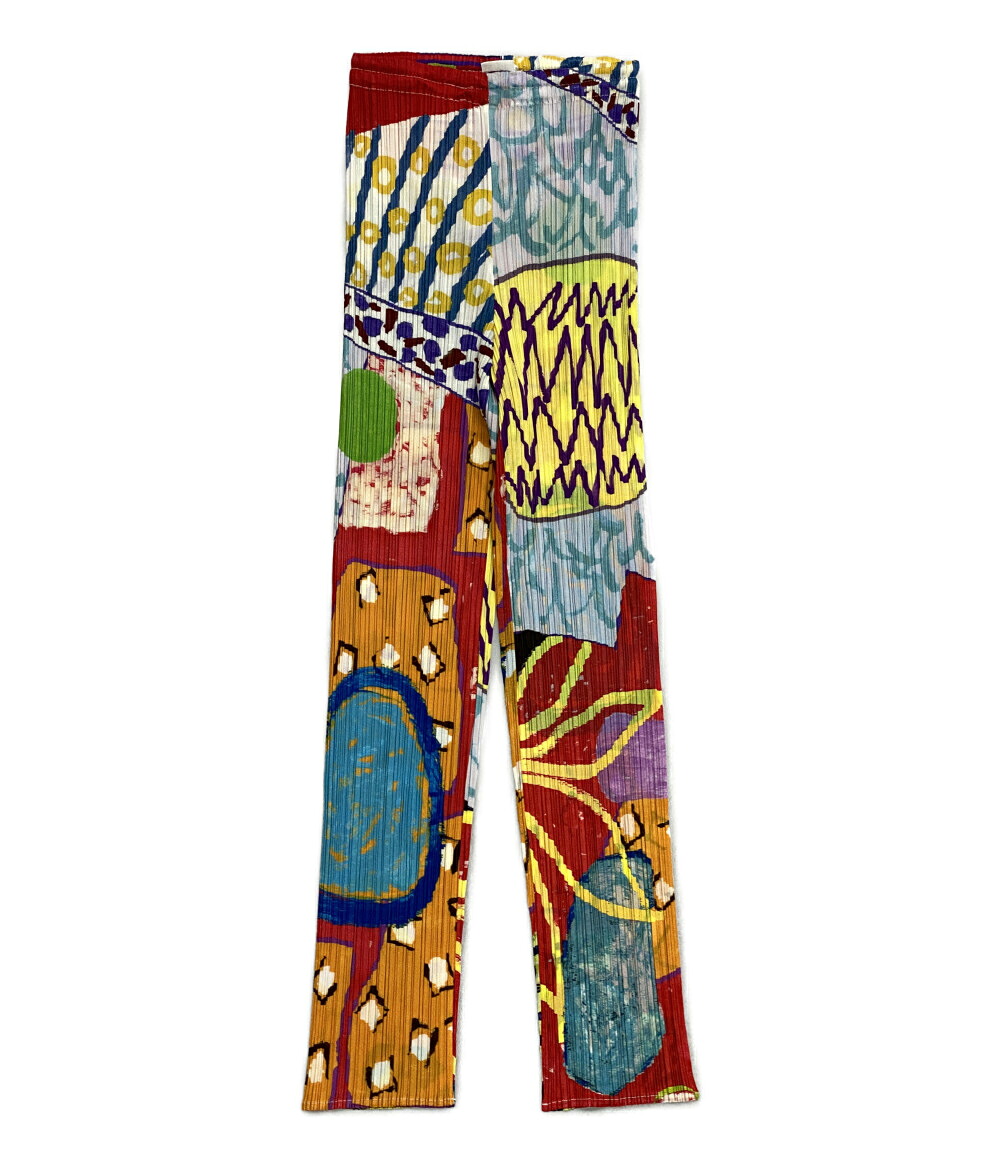 【中古】 プリーツプリーズ グラフィックアートパンツ pp12-jf413 レディース SIZE - PLEATS PLEASE