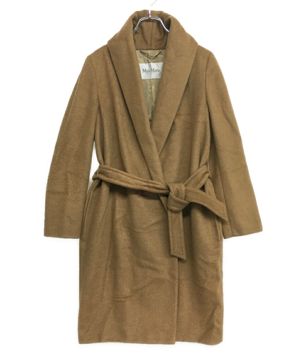 【中古】 マックスマーラ コート 白タグ キャメル レディース SIZE 36 MAX MARA