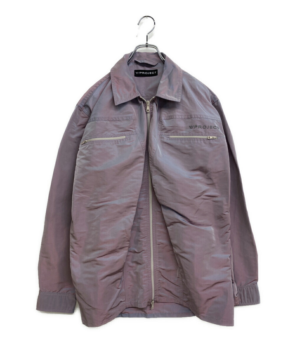 Y/Project ダブルカラー トラックジャケット TNタフタ配色パイピングトラックジャケット | レディース,アウター