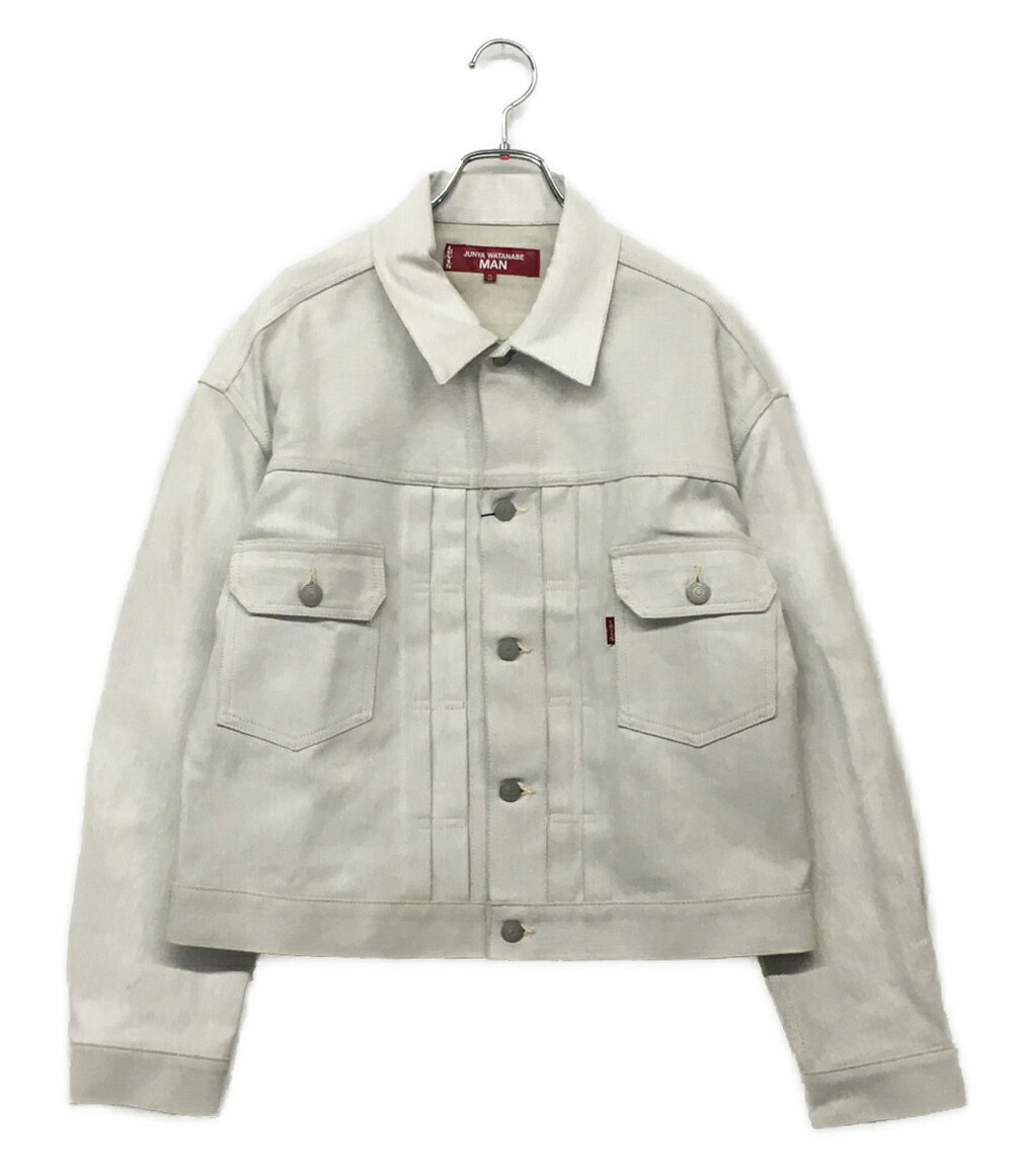 【中古】 ジュンヤワタナベ マン デニムジャケット ペンキ加工トラッカー 25SS WO-J201 メンズ SIZE S JUNYA WATANABE MAN