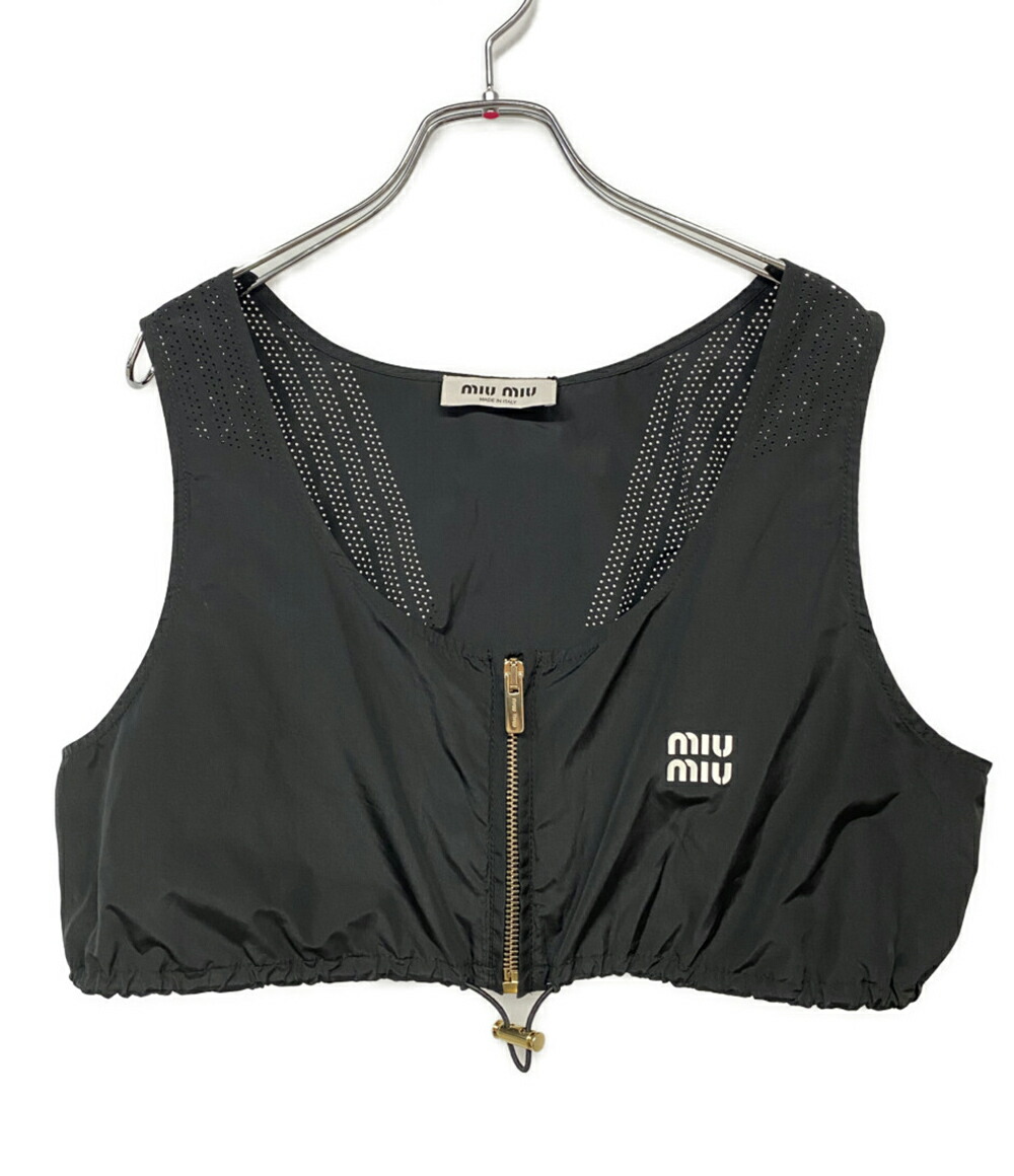 miu miu ケーブルニット クロップドベスト miu miu ケーブルニット miu miu ケーブルニット クロップドベスト