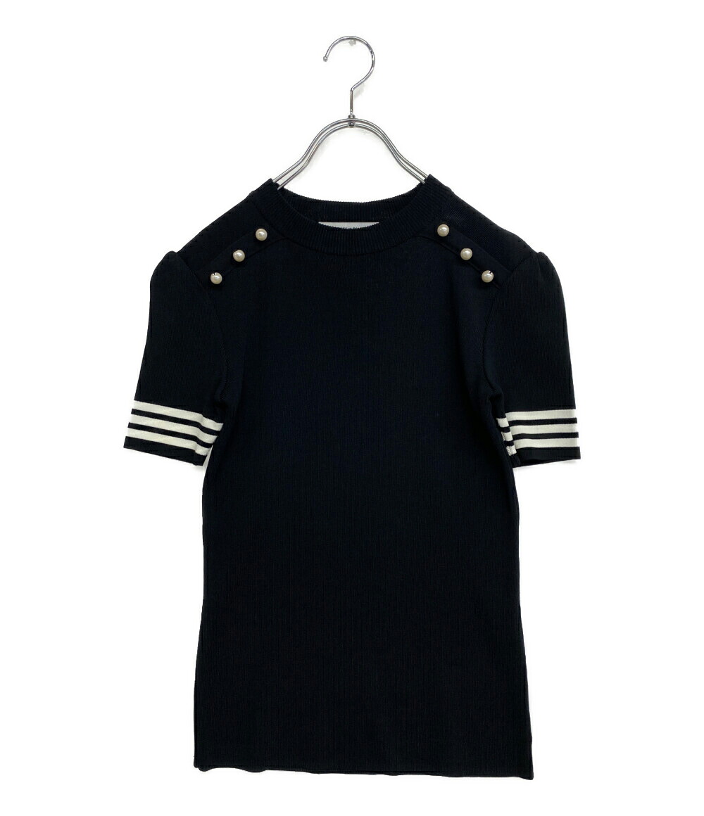 【中古】 ボーダーズ アット バルコニー 半袖ニット パール BD2011-1C-41 レディース SIZE 36 BORDERS at BALCONY 16,940円