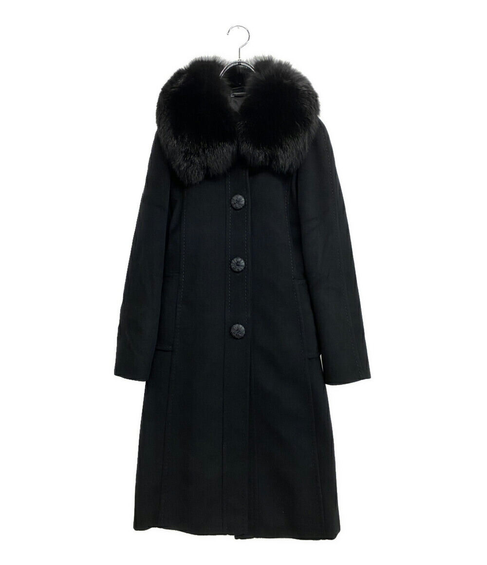 極美品✨　マックスマーラ　ダッフルコート　タヌキファー　ライナー付　黒 楽天市場】【マックス マーラ】Max mara ウール フォックスファー