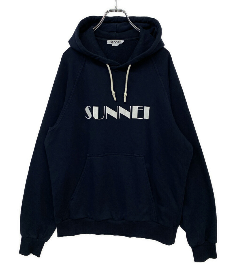 【中古】 スンネイ ロゴプリントパーカー メンズ SIZE S SUNNEI