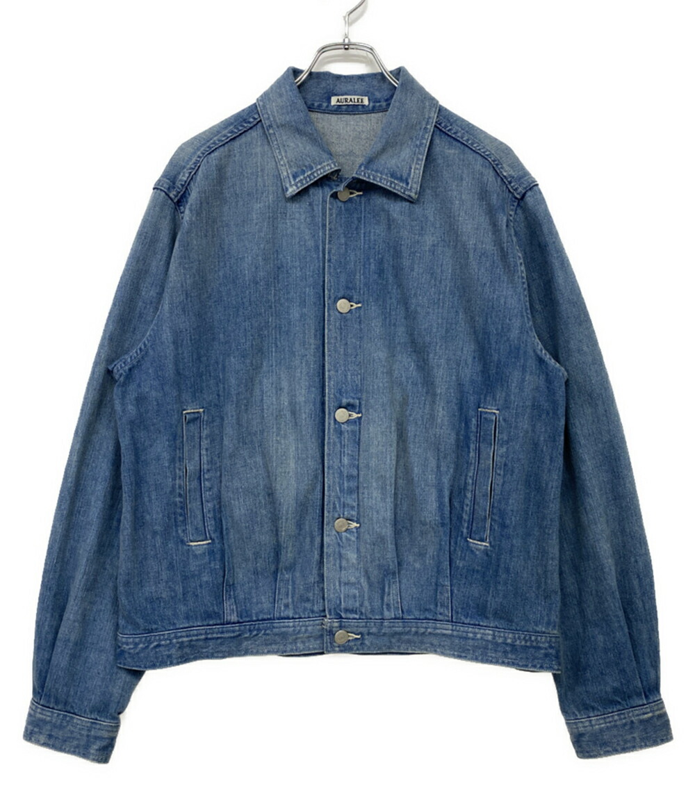オーラリー WASHED HARD TWIST DENIM BLOUZON 4 AURALEE WASHED HARD TWIST DENIM BLOUZON & HARD TWIST DENIM