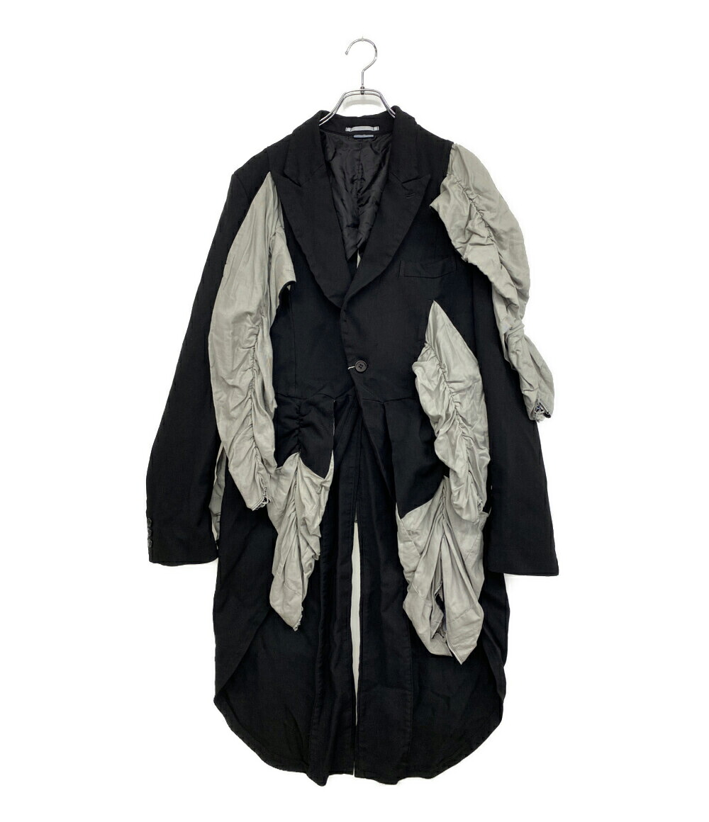 【中古】 コムデギャルソンオムプリュス 製品染めスリットジャケット 25SS PO-J052 メンズ SIZE L COMME des GARCONS HOMME PLUS