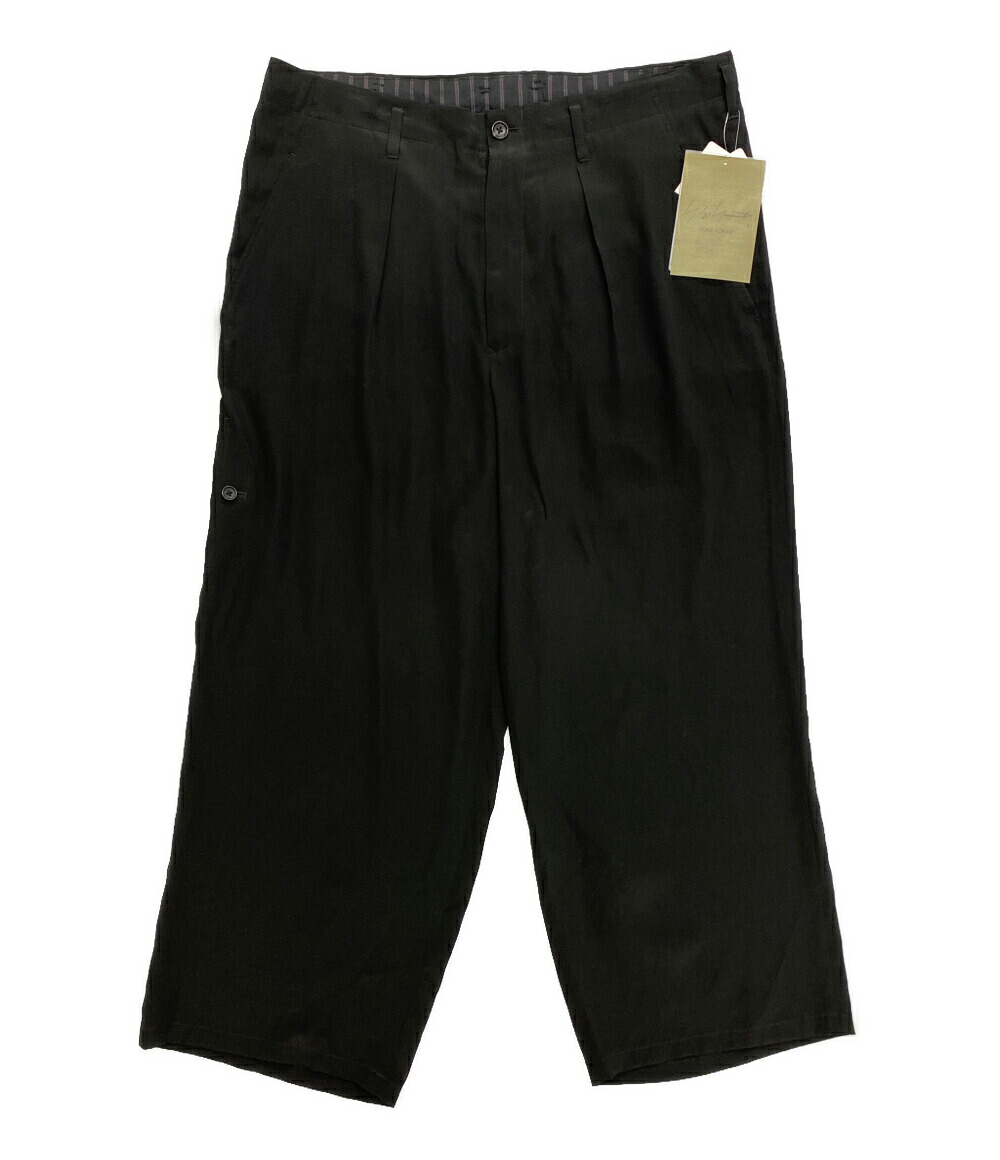 【中古】 ヨウジヤマモトプールオム ズボン下 16M CREPE DE CHINE R COIN POCKET PANTS 25SS HP-P24-457 メンズ SIZE 3 YOHJI YAMAMOTO POUR HOMME