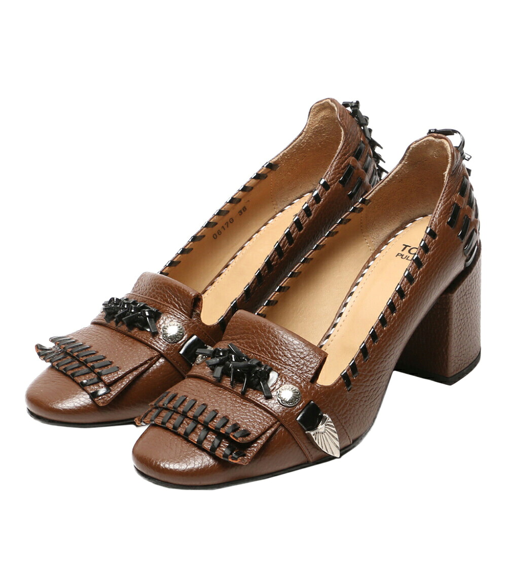 【中古】 トーガプルラ 装飾付きヒールパンプス 0617G レディース SIZE 38 TOGA PULLA