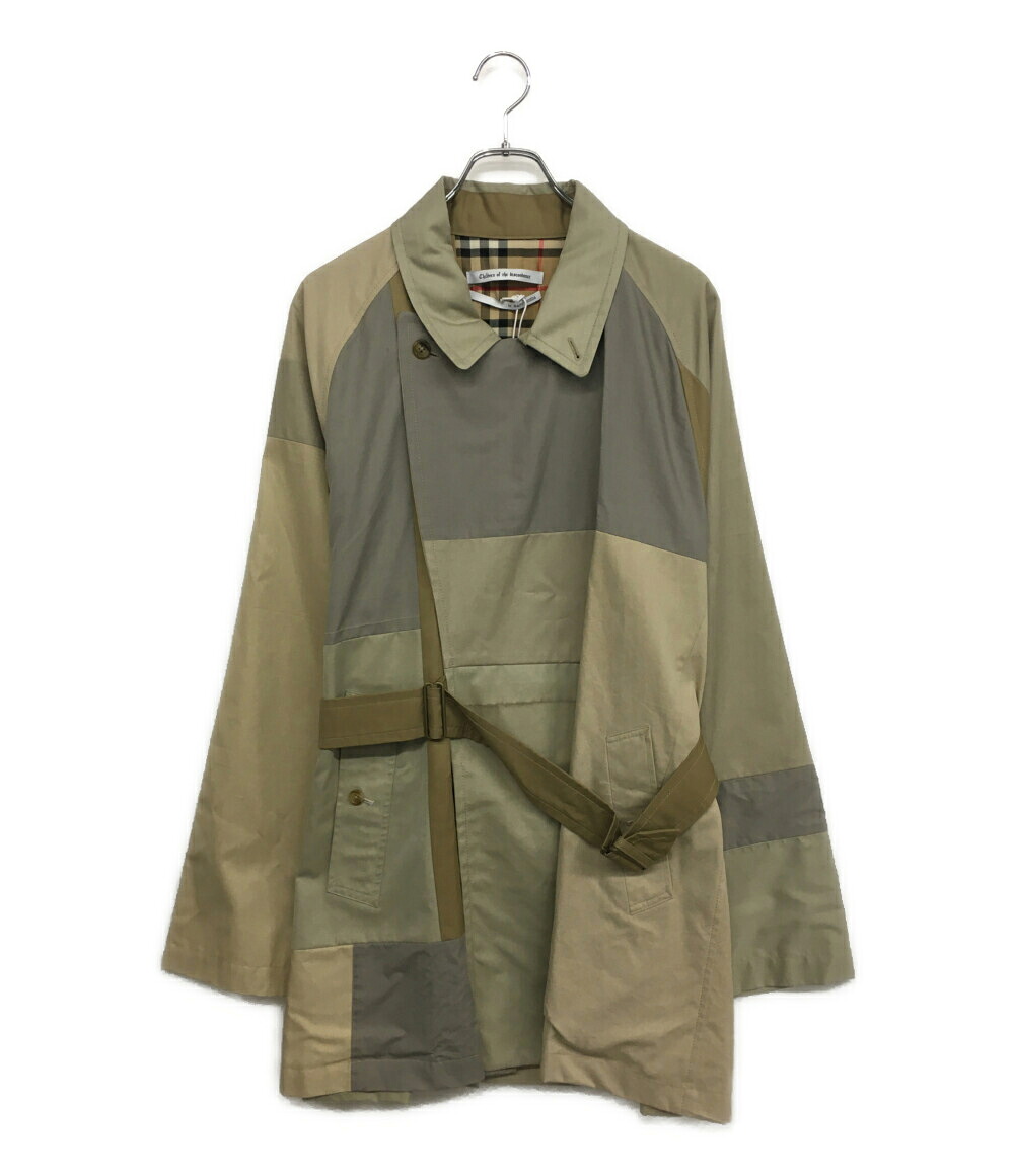 【中古】 チルドレンオブザディスコーダンス トレンチコート パッチワーク ベージュ系 COTDNYCO-412 メンズ SIZE 2 children of the discordance