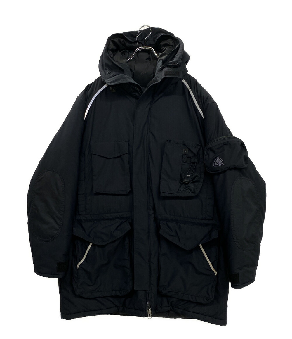 【中古】 ナイキ エーシージー マルチポケットカーゴロングダウンジャケット 90-00s メンズ SIZE L OLD NIKE ACG