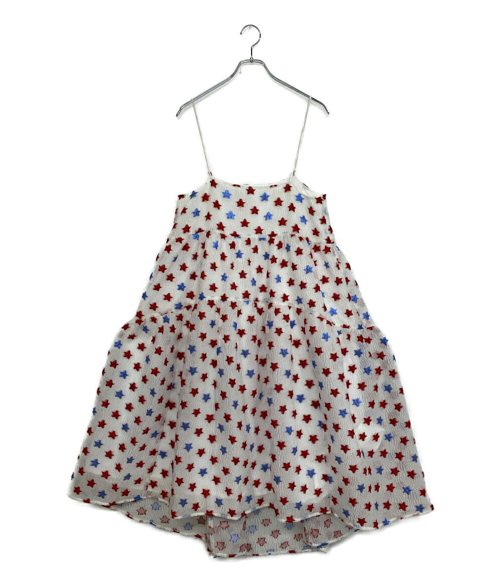 【中古】 砂糖菓子ストリッパ キャミワンピ STAR JACQUARD SHEER DRESS 25SS 1253503S レディース SIZE F CANDY STRIPPER