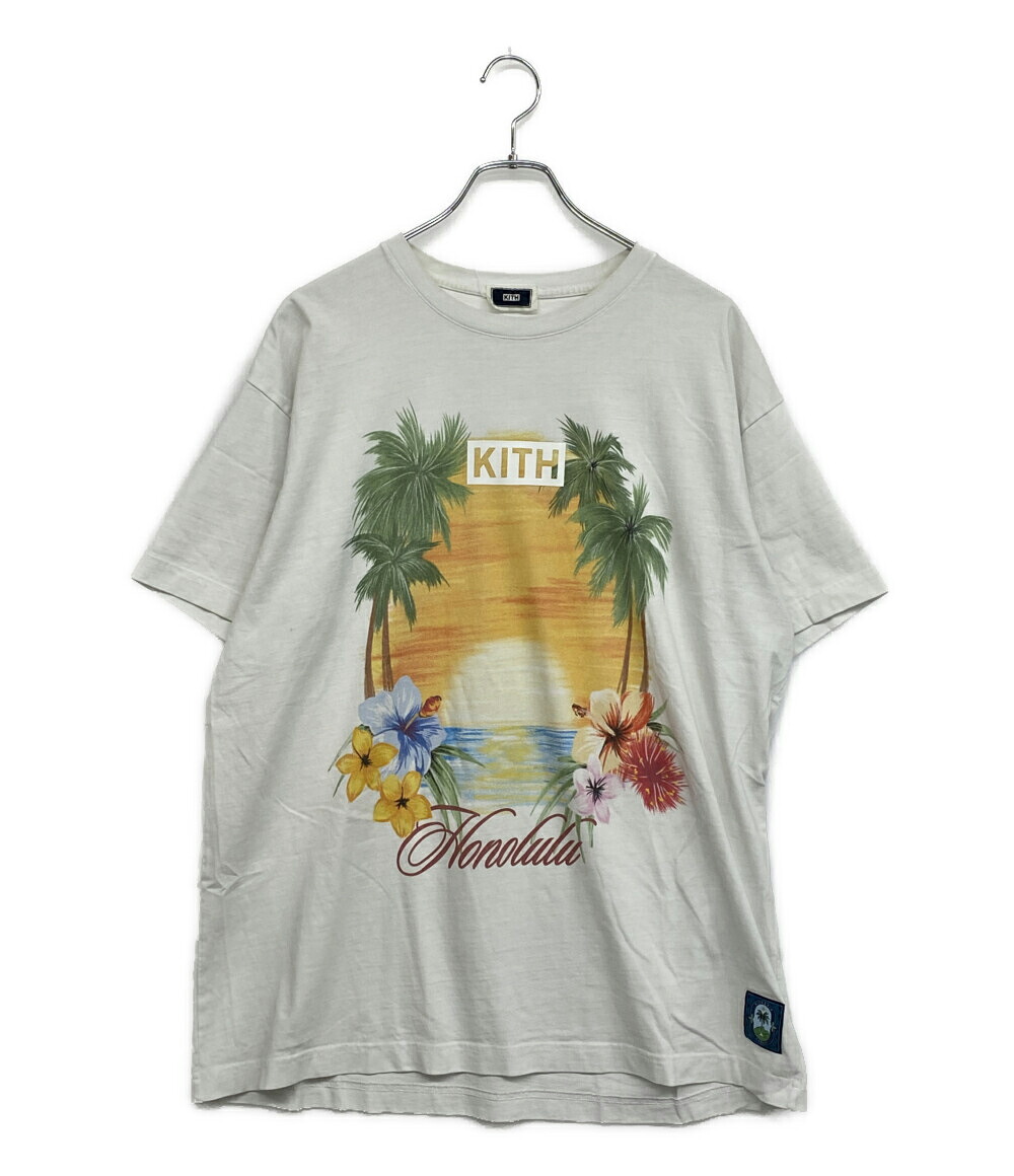【中古】 口付け 半袖Ｔシャツ HONOLULU TEE メンズ SIZE L KITH