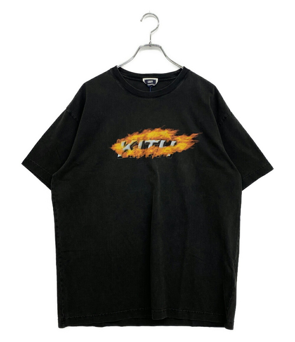 【中古】美品 口吸い 半袖Ｔシャツ ORBIT FLAME VINTAGE TEE メンズ SIZE L KITH