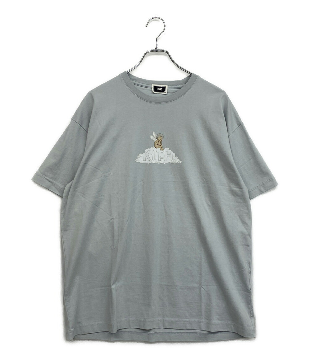 【中古】美品 口付け 半袖Ｔシャツ CUPID VINTAGE TEE 薄墨色 メンズ SIZE L KITH
