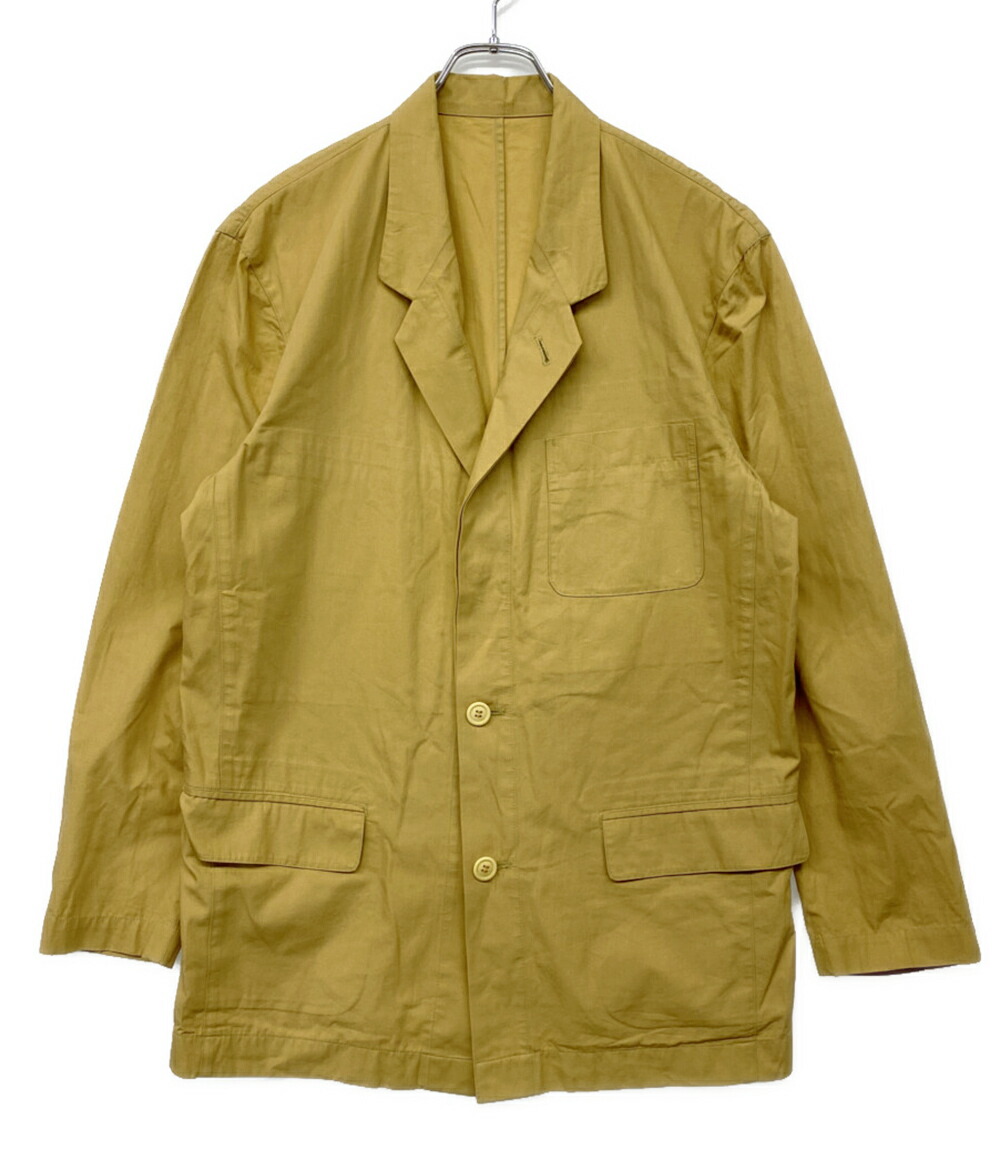 【中古】 イッセイミヤケ メン テーラードジャケット 80s 筆タグ テーラードジャケット イエロー メンズ SIZE M ISSEY MIYAKE MEN