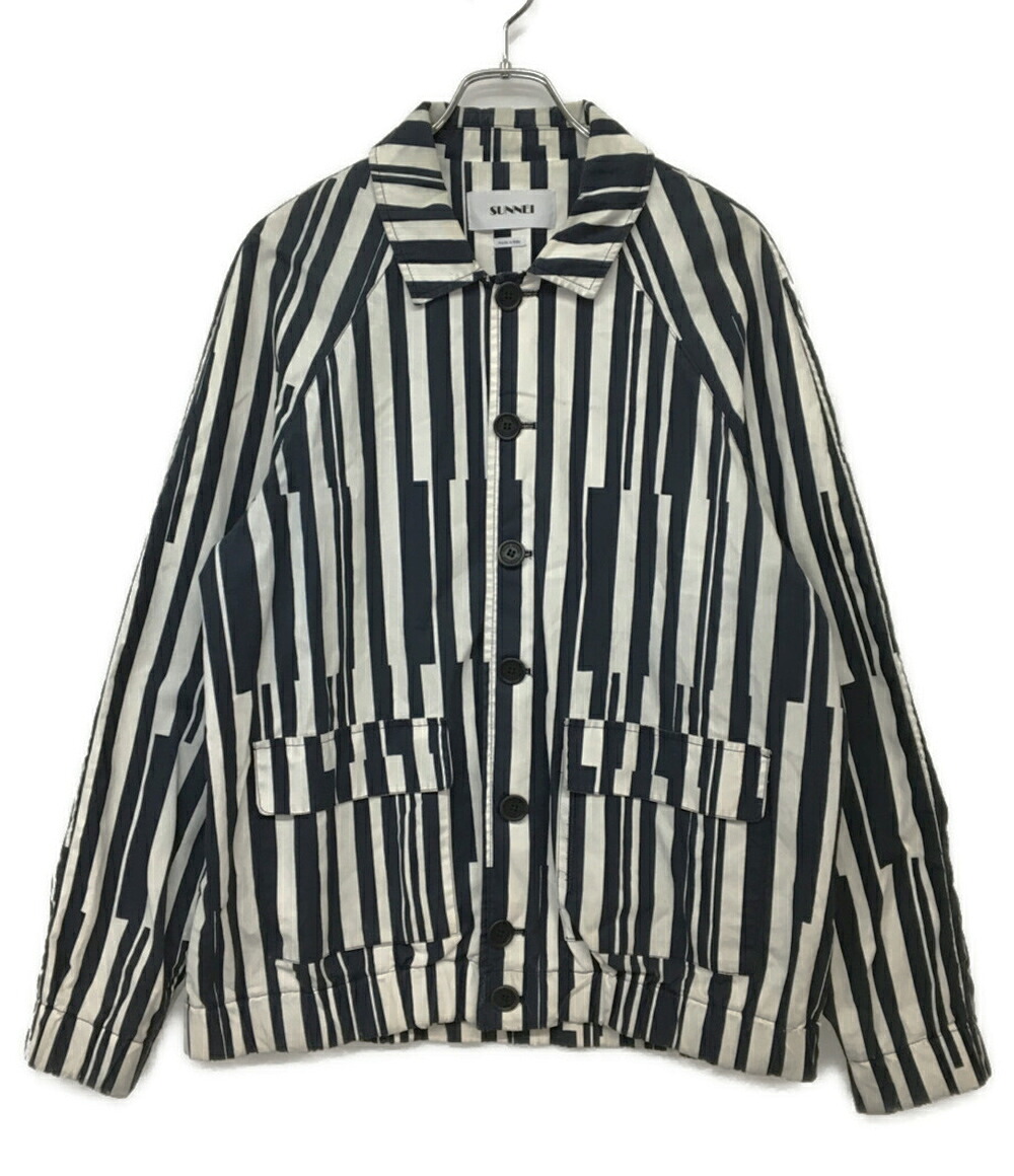 【中古】 スンネイ ジャケット Stripe setup メンズ SIZE S SUNNEI