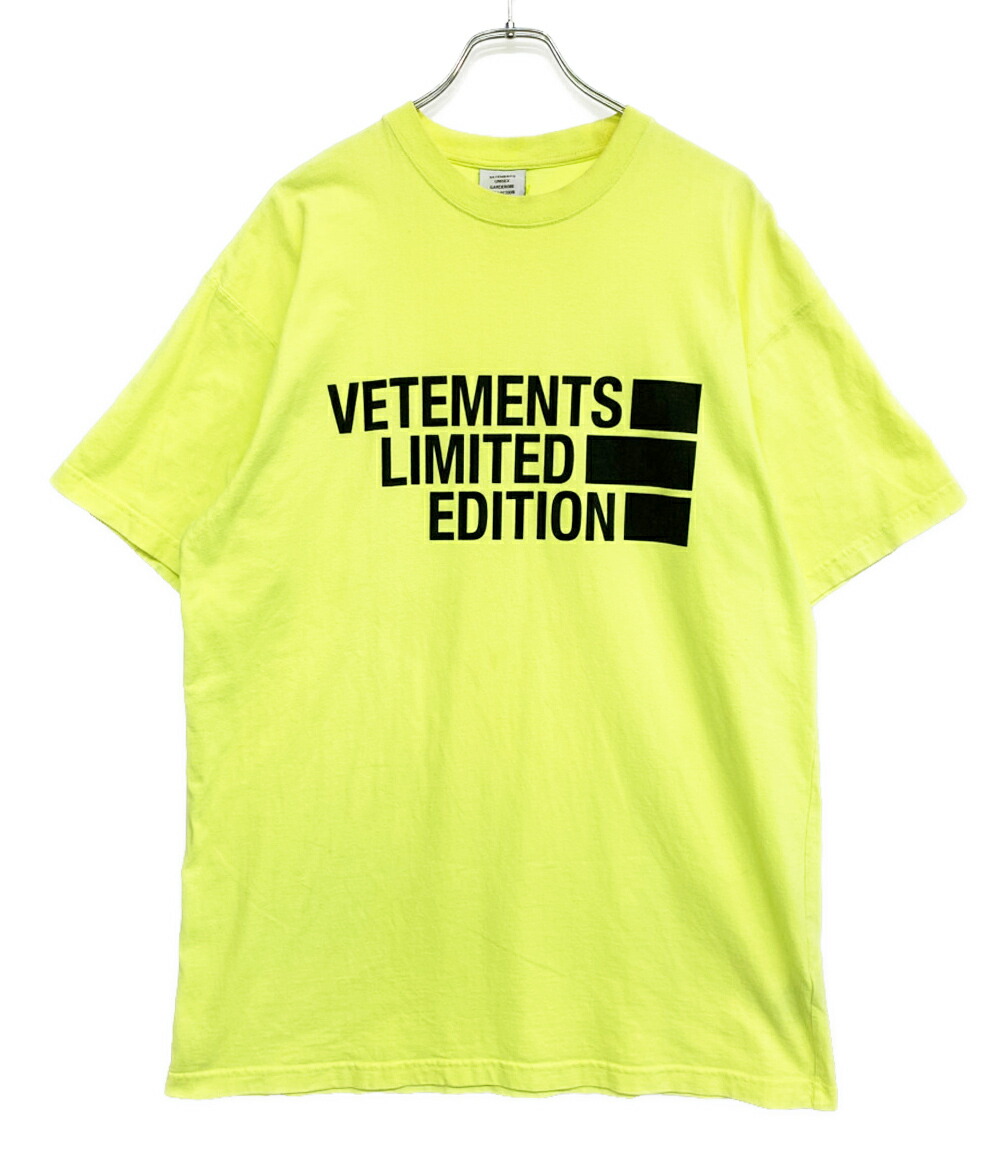【中古】 ヴェトモン 半袖Ｔシャツ ロゴプリントオーバーサイズカットソー メンズ SIZE XS VETEMENTS