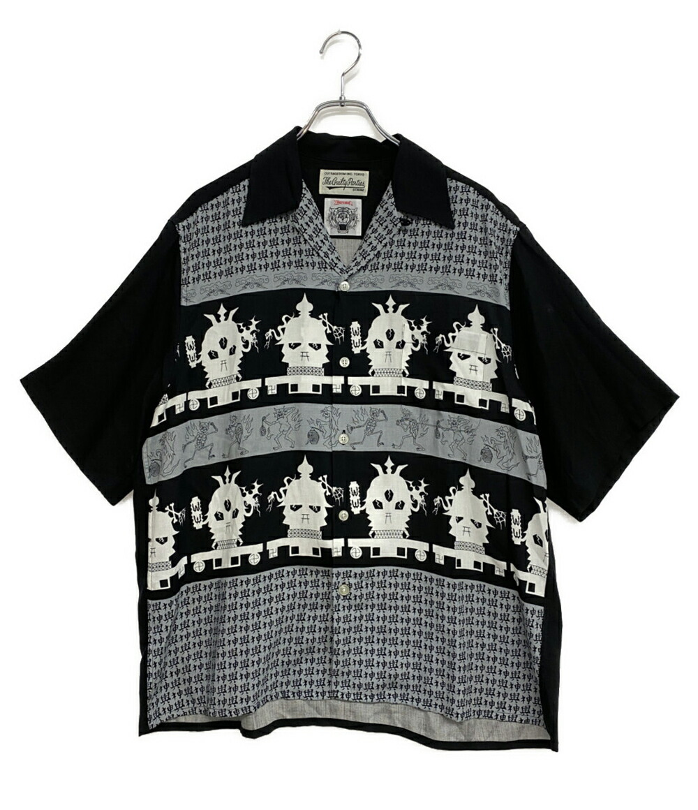 【中古】 ワコマリア ウルフズヘッド 半袖プルオーバー HAWAIIAN SHIRT 24SS メンズ SIZE M WACKO MARIA×WOLF’S HEAD