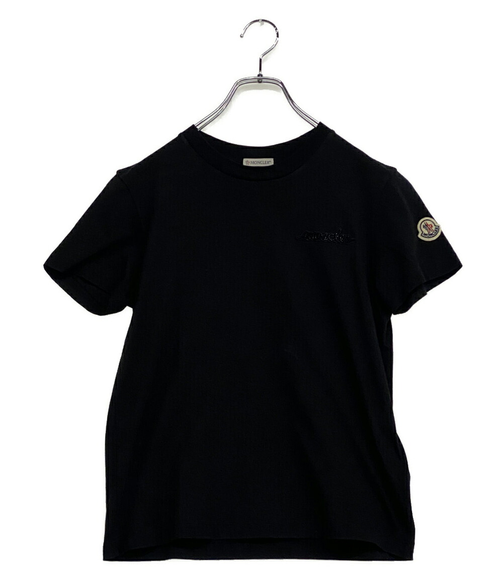 【中古】 モンク軌跡 半袖Ｔシャツ 黒いこと c-scom-23-53805 レディース SIZE XS MONCLER
