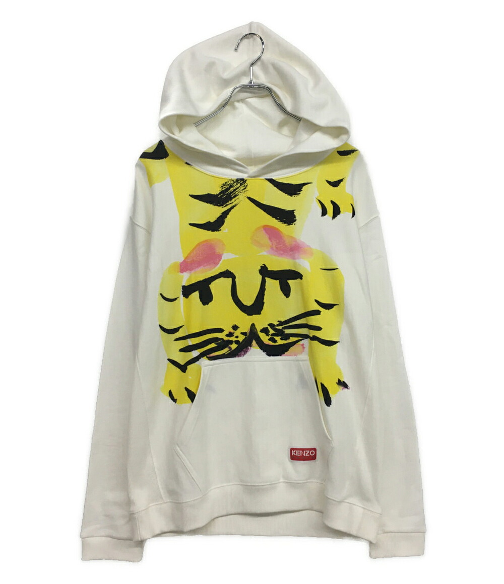 【中古】 ケンゾー パーカー Akae Bowing Tiger Hoodie 22AW FC65SW4294MI メンズ SIZE L KENZO