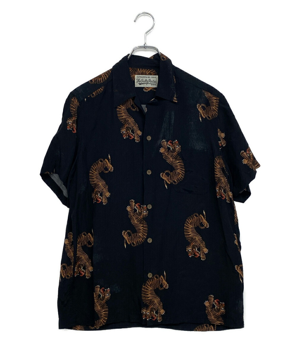 【中古】 ワコマリア 半袖シャツ タイガー メンズ SIZE S WACKO MARIA