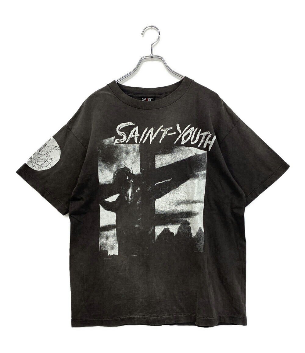 【中古】 セントマイケル 半袖Tシャツ ヴィンテージ加工Tee 22SS メンズ SIZE L SAINT MICHAEL