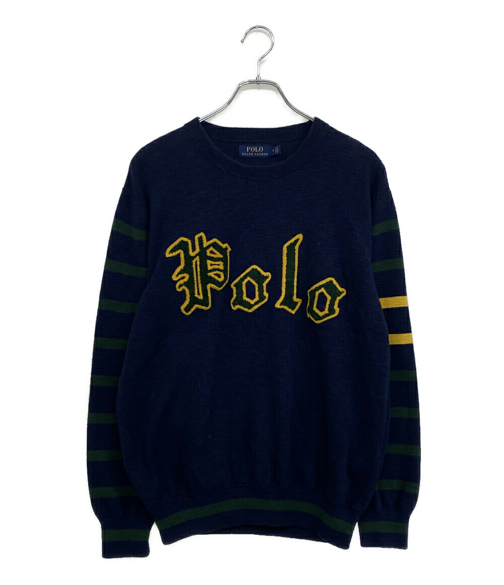 【中古】 ポロ・ラルフローレン ニット カレッジロゴ メンズ SIZE M POLO RALPH LAUREN