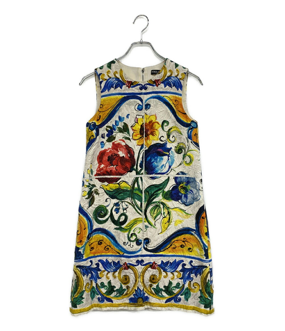 【中古】 ドルチェアンドガッバーナ ノースリーブワンピース マヨリカドレス レディース SIZE 36 DOLCE & GABBANA