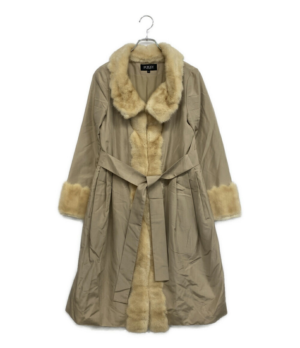 楽天市場】【フォクシー】Foxey カシミヤ ミンクファー コクーンコート