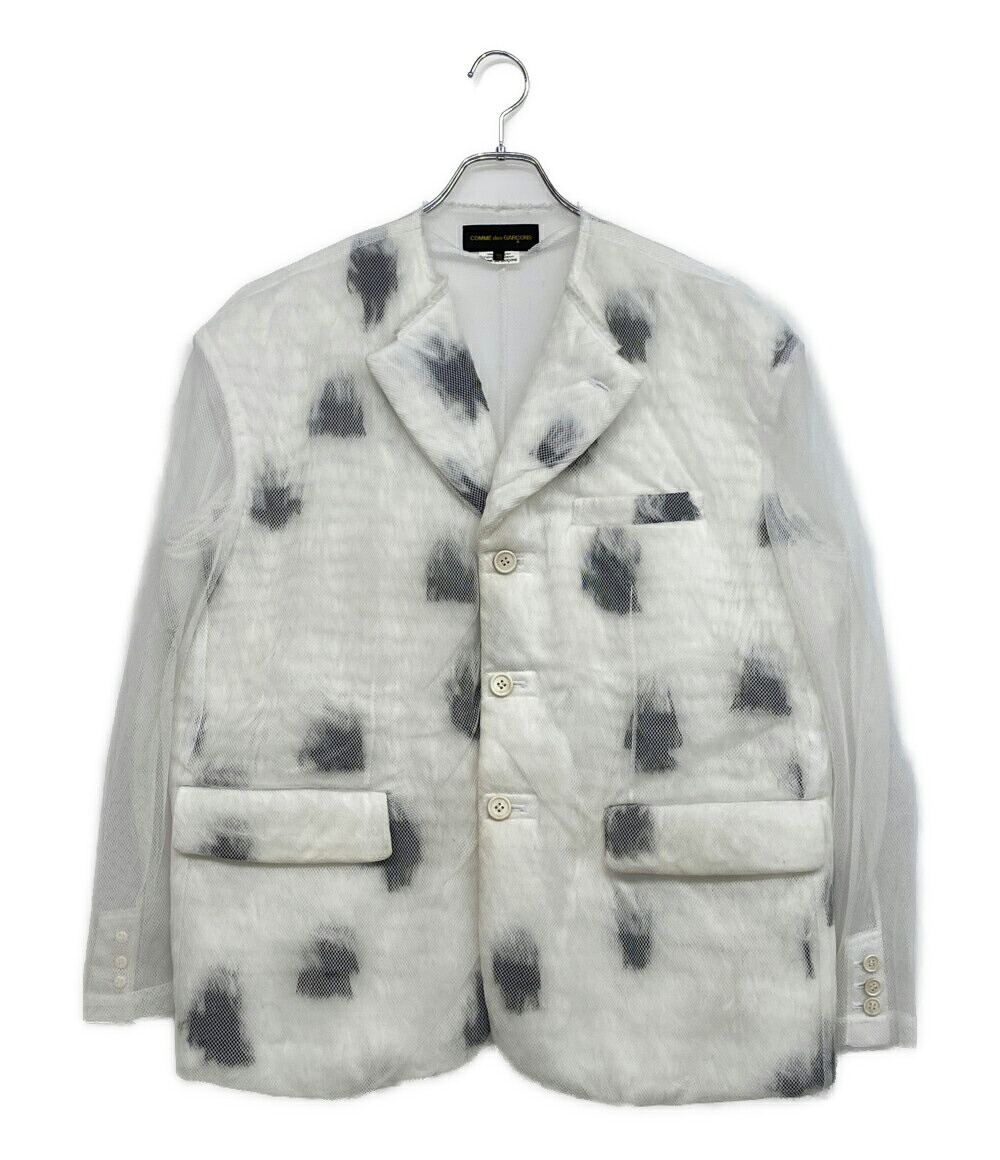 【中古】 コムデギャルソン メッシュレイヤードジャケット 25SS GO-J010 レディース SIZE XS COMME des GARCONS