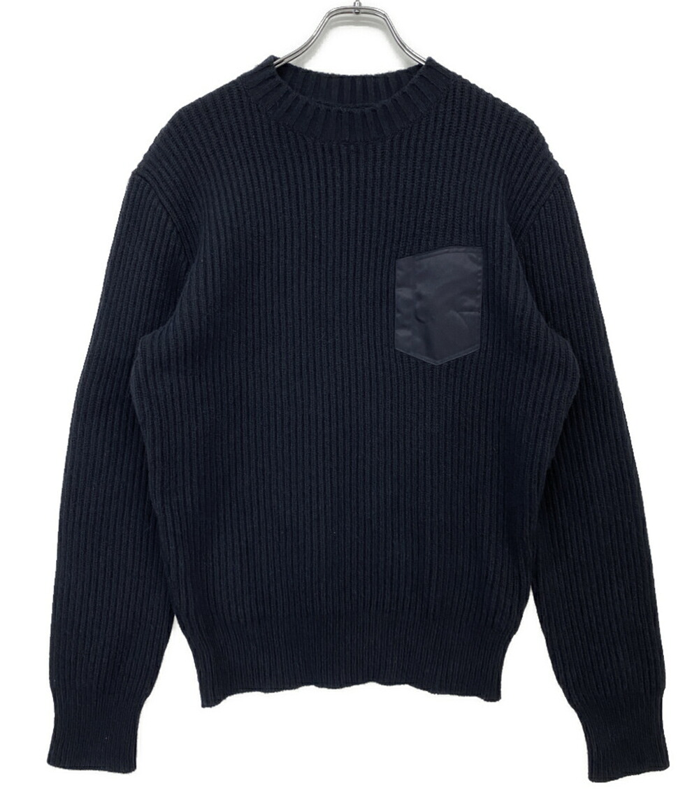 【中古】 メゾンマルジェラ クルーネックニット アルパカ ネイビー メンズ SIZE M Maison Margiela｜Rehello by BOOKOFF