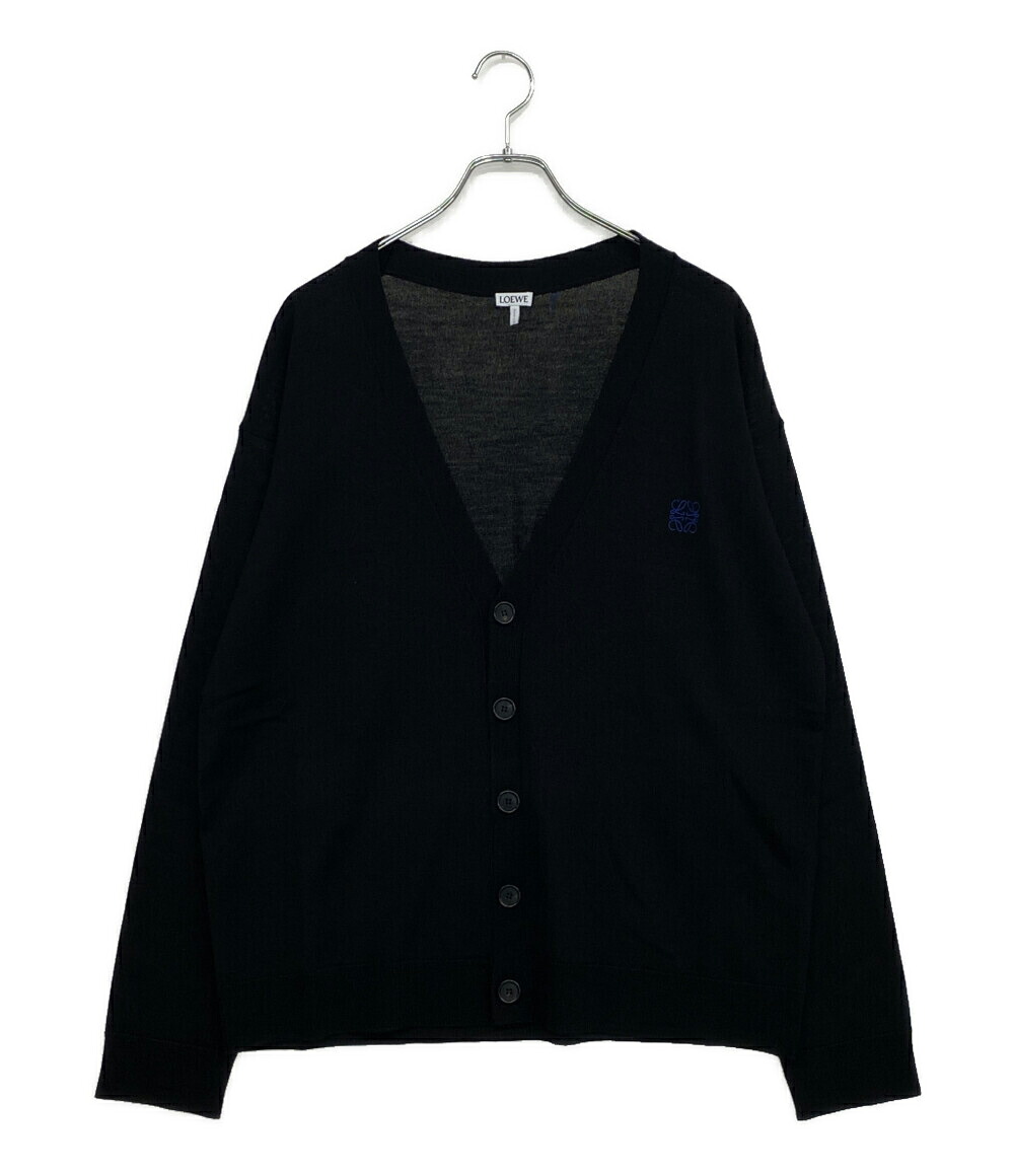 【中古】美品 ロエベ ロゴ刺繍カーディガン Q825Y16K05 レディース SIZE M LOEWE