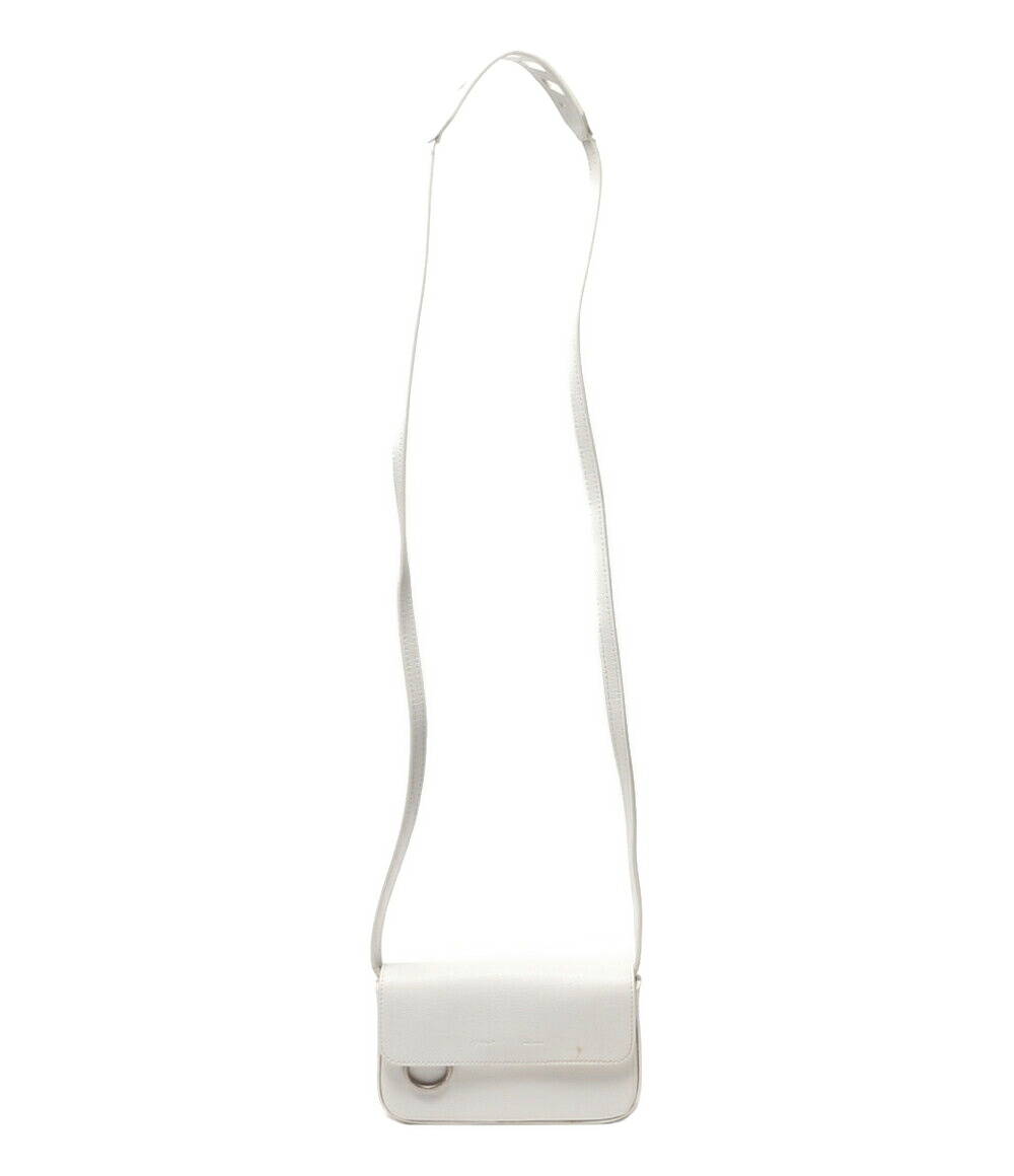 【中古】 象牙色 上半身御徒面子 ショルダーバッグ CROSSBODY FLAP メンズ OFF-WHITE