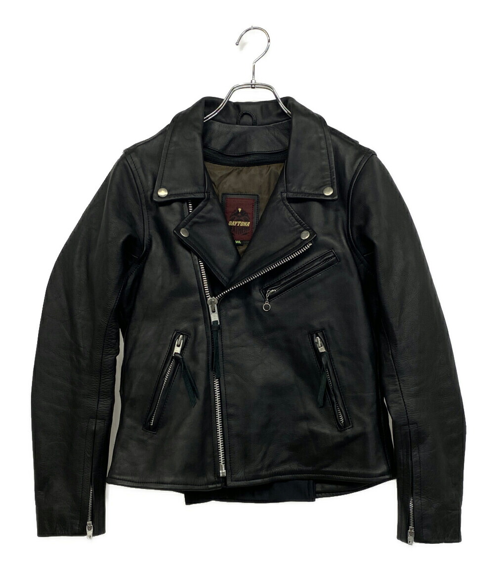 【中古】 デイトナ レザージャケット ブラック ライナー付き メンズ SIZE WL DAYTONA LEATHERS｜Rehello by BOOKOFF