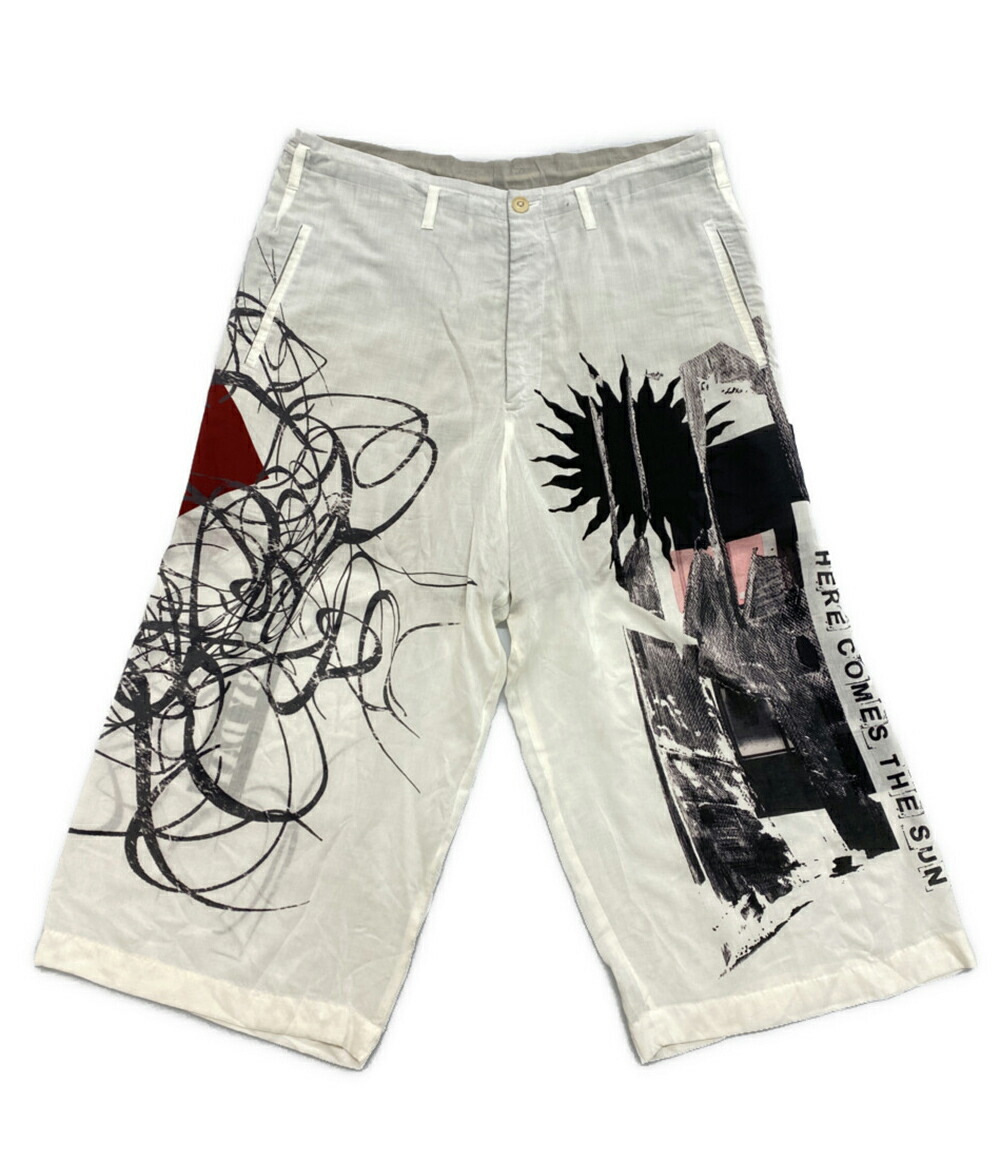 【中古】 ヨウジヤマモトプールオム ズボン下 SUN MOTIF PRINT PANTS 25SS メンズ SIZE 2 YOHJI YAMAMOTO POUR HOMME