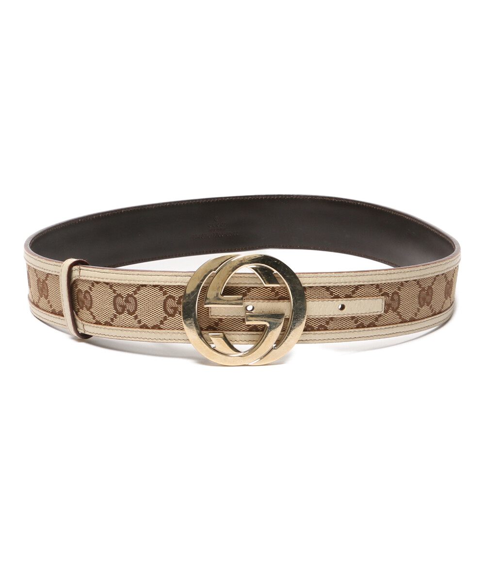 楽天市場】グッチ ベルト メンズ グッチシマ レザーベルト ブラウン