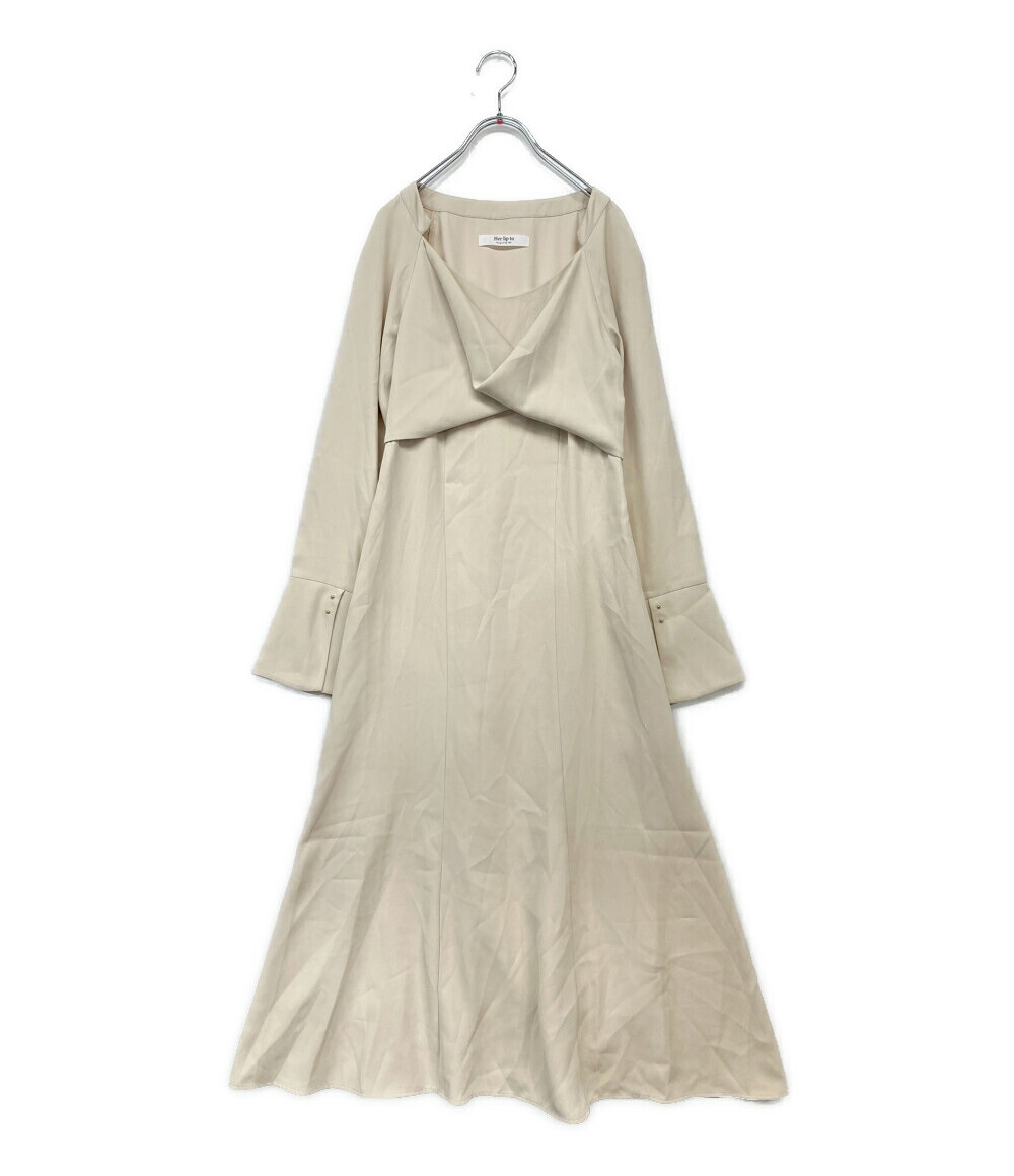 【中古】 ハーリップトゥ 長袖ワンピース Elsie Twist-Front Dress 1254305144 レディース SIZE M Her lip to｜Rehello by BOOKOFF 7,608円