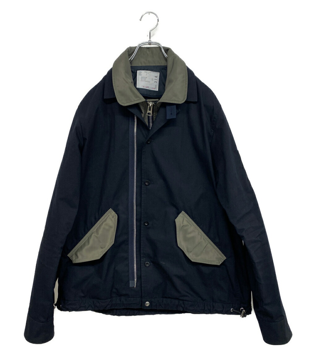 【中古】 サカイ 上衣 Cotton Nylon Oxford Blouson SCM-314 メンズ SIZE 3 sacai ゴルフ-ブルゾン