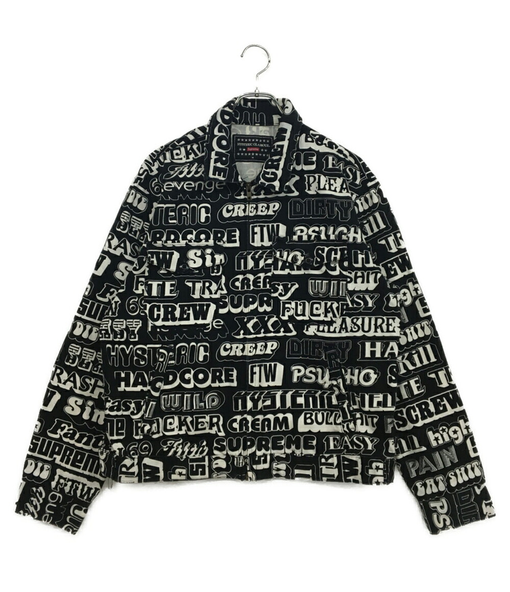 【中古】 シュプリーム ヒステリックグラマー ワークジャケット テキスト メンズ SIZE M Supreme × HYSTERIC GLAMOUR|Rehello by BOOKOFF
