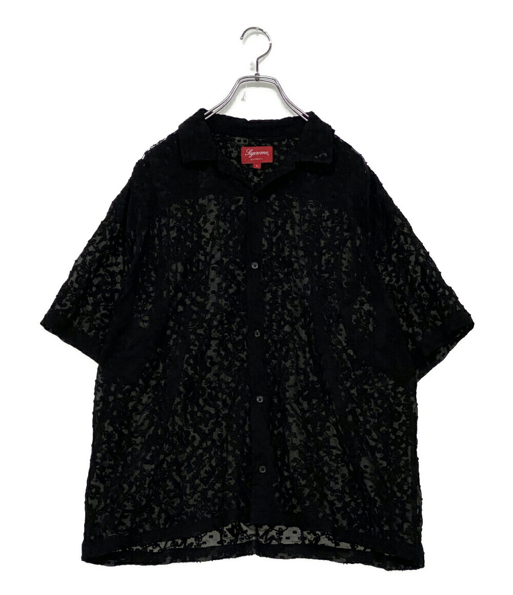 【中古】 シュプリーム 半袖シャツ Chainstitch Chiffon S S Shirt 22ss メンズ SIZE L Supreme