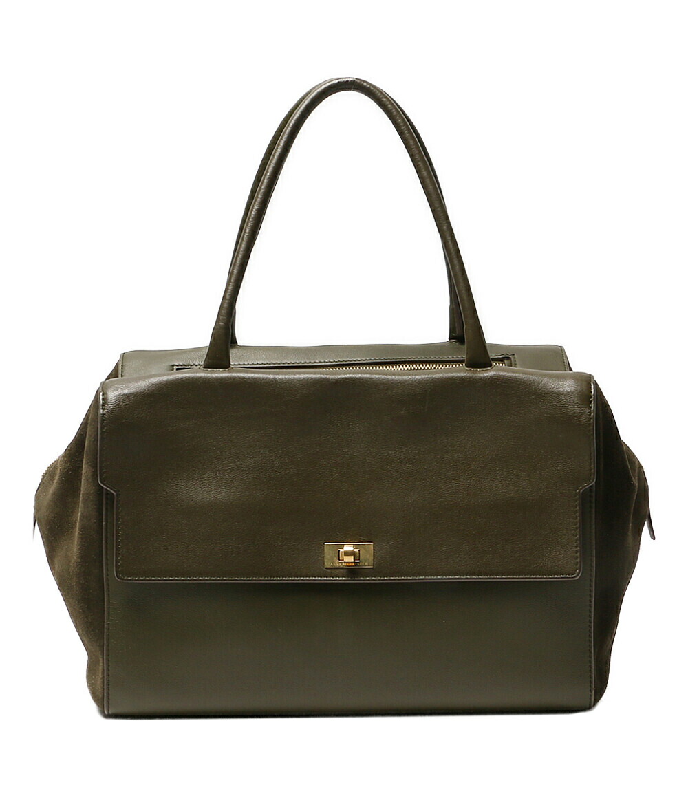 【中古】 アニヤ・ハインドマーチ ハンドバッグ seaton カーキグリーン レディース ANYA HINDMARCH