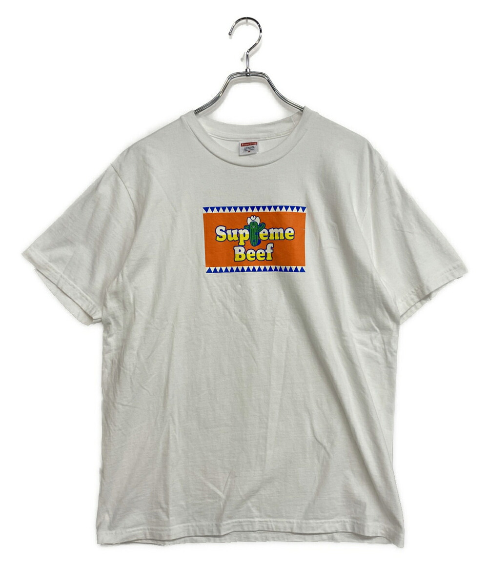 【中古】 シュプリーム 半袖Ｔシャツ Beef Tee ホワイト 25SS メンズ SIZE M Supreme｜Rehello by BOOKOFF