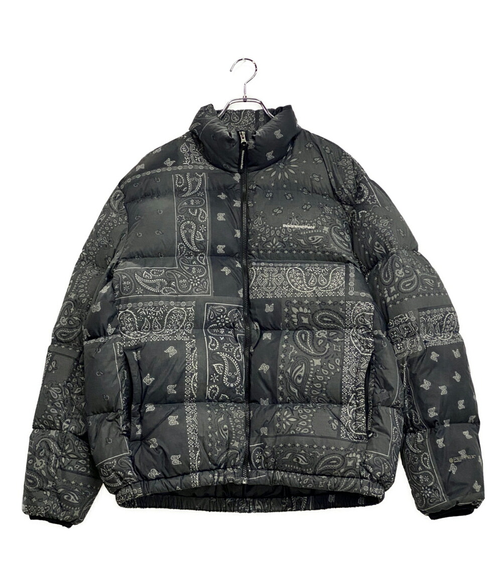 【中古】 ディスイズネバーザット ダウンジャケット ダークグレー メンズ SIZE L THISISNEVERTHAT