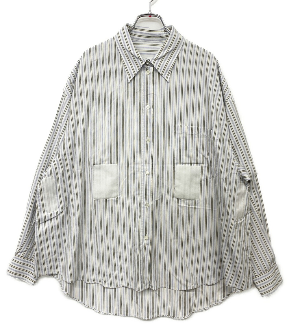 【中古】 エムエムシックス 長袖シャツ S52DL0147 マジックテープ レディース SIZE S MM6