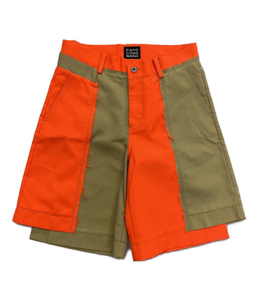 【中古】美品 フェン・チェン・ワン ドッキングデザインワイドショーツ PHFD-BM-1010 メンズ SIZE M Feng Chen WANG