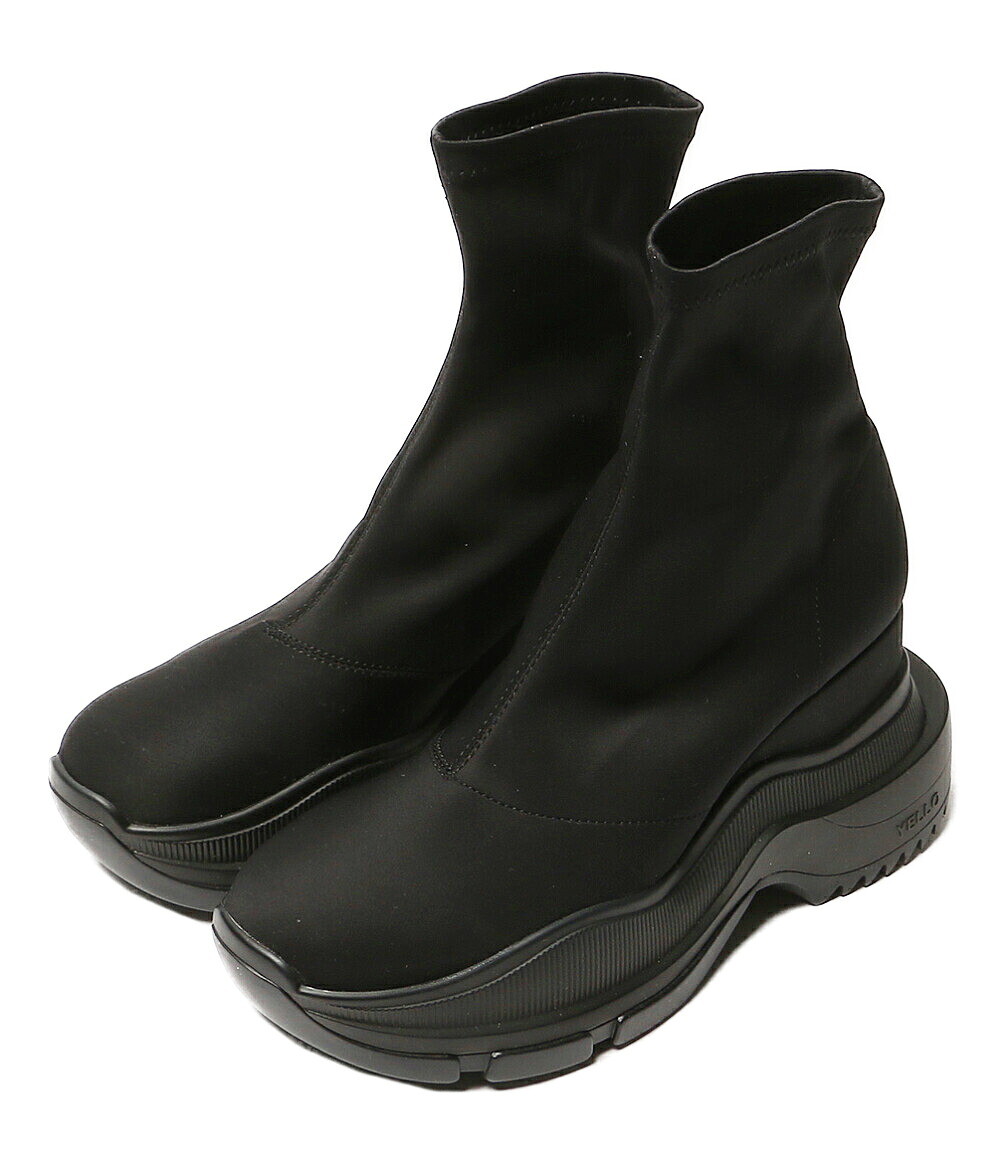 【中古】 イエロ ブーツ TOKYO BLACK MID SNEAKER SHORT BOOTS レディース SIZE XL YELLO 8,712円