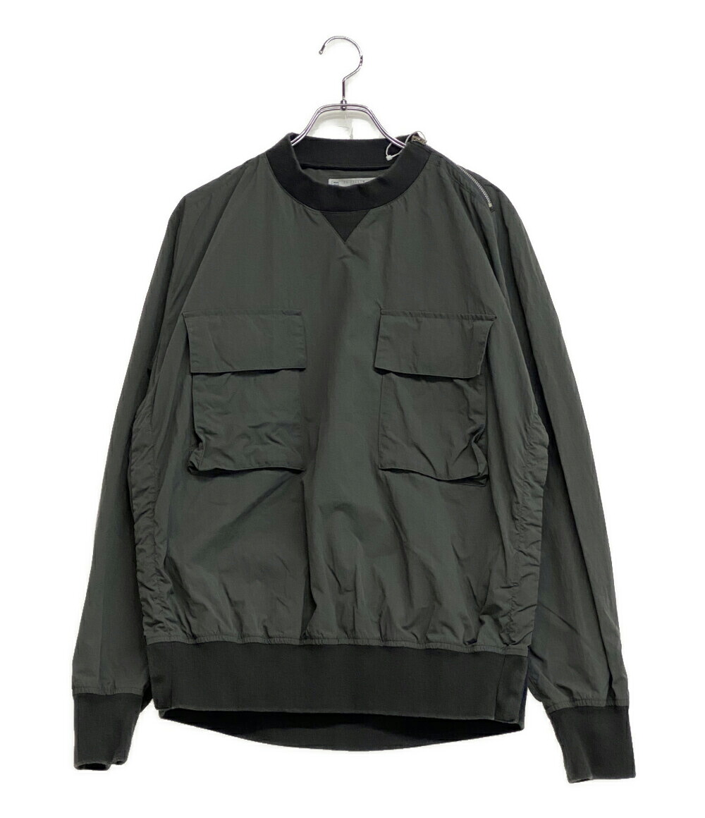 【中古】 サカイ スウェット ファスナーデザインナイロンプルオーバー 23ss メンズ sacai