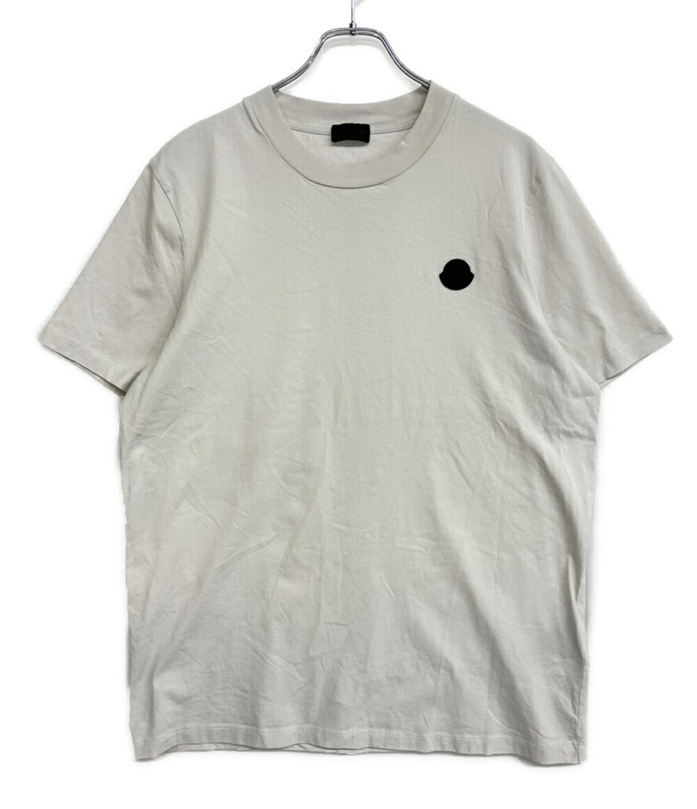 【中古】 モンクレール 半袖Tシャツ I10918C00007 ラバーロゴ ホワイト メンズ SIZE M MONCLER|Rehello by BOOKOFF